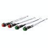 2pcs Car Modification Horn Switch Universal Button Modification Small Switch(Green Button)
