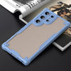 For Samsung Galaxy S23 Ultra 5G Armor Glaze PC Hybrid TPU Phone Case(Blue)