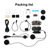 V9 Pro Motorcycle Helmet Bluetooth Walkie-talkie Support FM(Black)