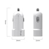 IVON CC13 QC 3.0 Fast Charging Car Charger Set with 8 Pin Charging Cable (White)