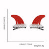 Halloween Hair Clips Hair Accessories Kids Party Dress Up Jewelry, Style: Pair of Red Devil Horns