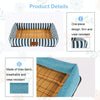 Cooling Pet Mat 50x40cm - Breathable Linen & Rattan (Elephant)