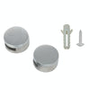 10 PCS Circular Glass Mirror Holder Buckle Fixing Accessories with Screw & Rubber Plug