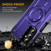For Samsung Galaxy A14 5G / 4G Lens Holder MagSafe Phone Case(Purple)