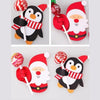 2 Packs Christmas Baking Decoration Cute Santa Penguin Lollipop Paper Card(Penguin)
