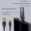2.4A USB to 8 Pin Transparent Fast Charging Data Cable, Length: 1m(Green)