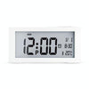 Automatic Night Light Electronic Clock Large Screen Adjustable Backlight Alarm Clock (White)