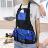 Multi Pocket Tool Apron Blue Garden Gardening Apron(Black+Blue)