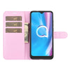 For Alcatel 1SE  2020 Litchi Texture Horizontal Flip Protective Case with Holder & Card Slots & Wallet(Pink)