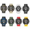 SMAEL 8045 Outdoor Waterproof Time Sports Luminous Dual Display Watch(Black)