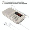 L-218AM  MP3 Radio Speaker Player Support TF Card USB with LED Flashlight Function(Red)