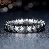 Star Shape Women 925 Sterling Silver Jewelry, Ring Size:8