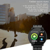 Q88 Smart Watch IP68 Waterproof Men Sports Smartwatch Android Bluetooth Watch Support Heart Rate / Call Reminder / Pedometer / Sleep Monitoring / Tracker(Black Red)