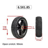 6.5x1.85 Solid Tire Honeycomb Tire Electric Scooter Tire,Specification: With Plastic Wheel