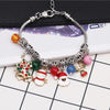 Lobster Buckle Santa Bracelet Christmas Tree Snowman DIY Agate Bracelet