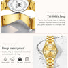 OLEVS 5563 Women Luminous Waterproof Quartz Watch(Gold)
