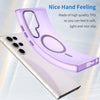 For Samsung Galaxy S23 Ultra 5G MagSafe Frosted Translucent TPU + PC Full Coverage Phone Case(Dark Purple)