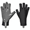 BOODUN P101251 Summer Outdoor Half Finger Silicone Non-Slip Fishing Gloves, Size: L(Black)