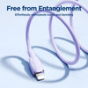 JOYROOM SA29-CL3 30W USB-C/Type-C to 8 Pin Liquid Silicone Fast Charging Data Cable, Length: 1.2m(Purple)