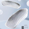 2.5cm+3.5cm 1pair Each Cashmere Boost Height Increased  Half Insoles Warm Insoles(Gray)