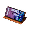 For Alcatel Axel / Lumos Skin Feel Magnetic Horizontal Flip Leather Phone Case(Light Brown)