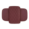 Car Armrest Box Leather Storage Heightening Pad(Red)