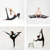 Leg Splits Trainer Elastic Stretch Band Dance Practice Tension Band(Black)