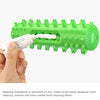 Dog Squeaky Chew Toy with Tooth Cleaning, Floating, Green