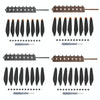 Sunnylife MM3-SN443 For Mini 3 Pro Propeller Blades + Silicone Folding Storage Bag(Silver Tip+Brown Bag)