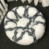 Round Plush Pet Bed 60cm Dark Grey - Cosy & Warm