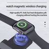 B20A 15W Qi Wireless Charger Charging Stand Compatible for iPhone iWatch Airpods(White)