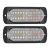 2pcs DC12-24V 3.2W Car 20LED Ultra-thin Strobe Light(White + Yellow Light)