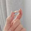 Fashion Simple Narrow BE THECHANGE Ring Electroplated 18k Titanium Steel Couple Ring, Size: 5 US Size(Rose Gold)