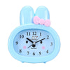 Home Daily Use Clocks Cartoon Bunny Children Creative Alarm Clock(Blue)