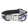 Reflective Dog Collar, Small, Blue, Nylon - Safe & Visible