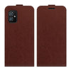 For Asus Zenfone 8 R64 Texture Single Vertical Flip Leather Protective Case with Card Slots & Photo Frame(Brown)
