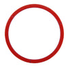 Car Aluminum Steering Wheel Decoration Ring For Audi(Red)