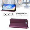 For iPhone 7 Plus / 8 Plus RC01 Dual-Folded Magnetic Suction RFID Leather Phone Case(Violet)