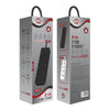 T14 2m 2500W 3 Plugs + 3-USB Ports Multifunctional Socket With Switch, Specification: US Plug (Black)