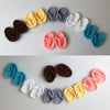 Newborn Babies Photography Props Mini Crocheted Small Slippers, Size:  Newborn Size( Blue)
