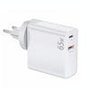 PD-65W USB-C / Type-C + QC3. 0 USB Laptop Charging Adapter, EU Plug / US Plug(White)