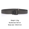 Men Lightweight Metal Free Casual Elastic Belt, Length: 120cm(Twill Dark Khaki)