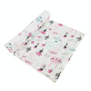 Cartoon Baby Soft Gauze Quilt Swaddle Cotton Bath Towel 117 X 117cm, Style: Pink Bunny