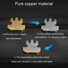 1000pcs /Pack 2-Pronged Gold-Plated 4P4C Telephone Crystal Heads 4 Core Handset RJ9 Cable Connector