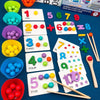 Children Number and Color Matching Clip Beads Enlightenment Teaching Kids Puzzle Early Education Toys