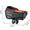 WILD MAN ES12X 1LEVA Hard Shell Bicycle Bag Cycling Phone Touch Screen Front Beam Bag, Color: Red