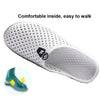 X902 Summer Beach Shoes Non-Slip Flip Llops Couple Slippers Men Hole Shoes, Size: 45(White)