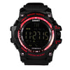 EX16 1.12 Inch FSTN LCD Full Angle Screen Display Sport Smart Watch, IP67 Waterproof, Support Pedometer / Stopwatch / Alarm / Notification Remind / Call Notify / Camera Remote Control / Calories Burned, Compatible with Android and iOS Phones(Red)