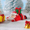 Micro Landscape Christmas Decorations Accessories Desktop Small Ornaments, Style: No.7 Bell Sitting Deer