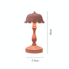 Retro Charging Table Lamp Bedroom Bed LED Eye Protection Light(LD05 Lotus White)
